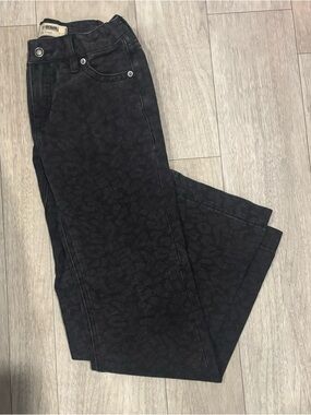 Leopard Black Patterned Kids' Jeans